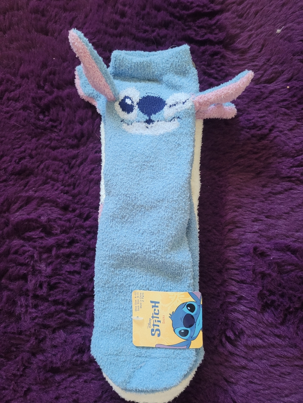 Disney Stitch Socks 3 Pairs - Brand New